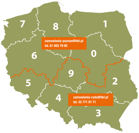 mapa polski kody